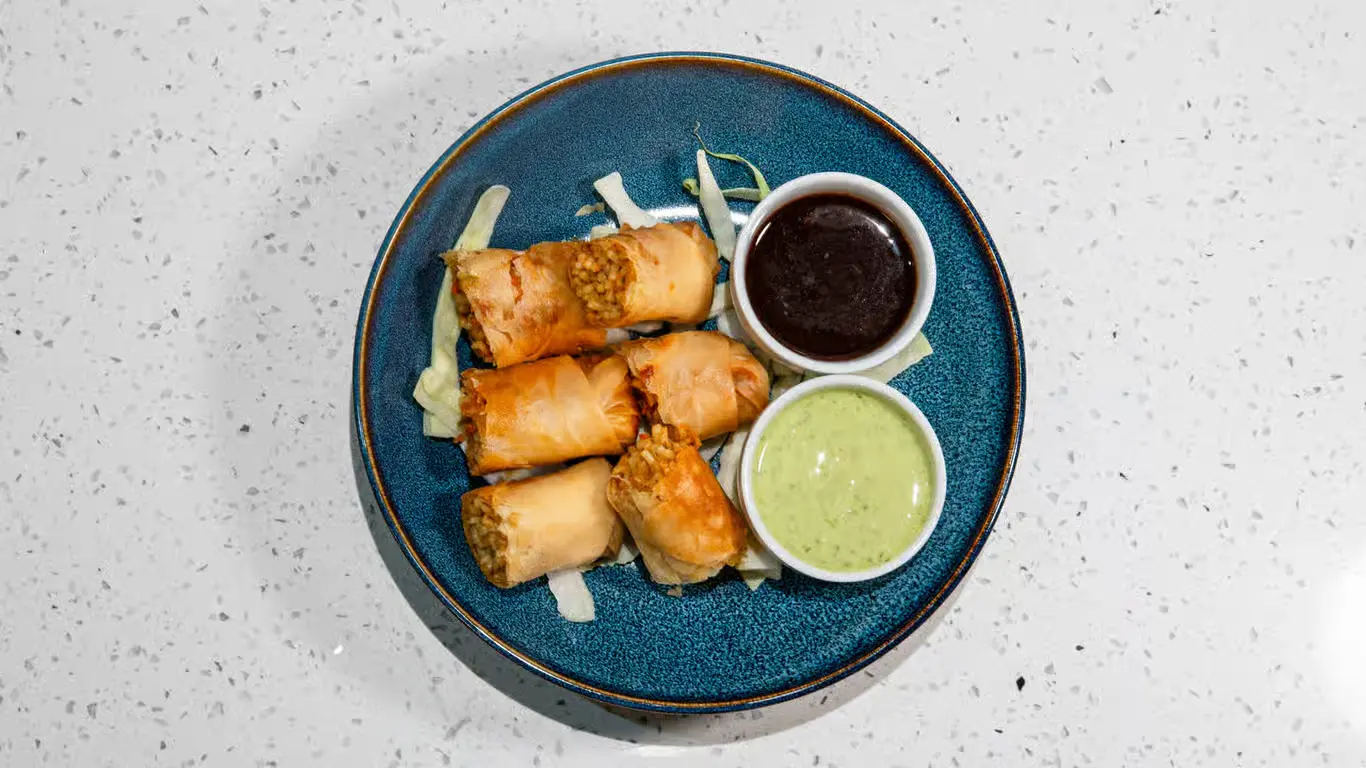 Spring rolls at Apna Spicy Hut Winnipeg