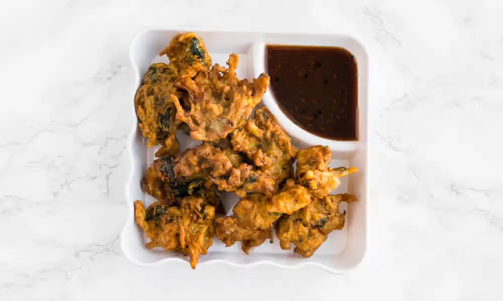 Mix veg pakora crispy appetizer Apna Spicy Hut Winnipeg freshly prepared