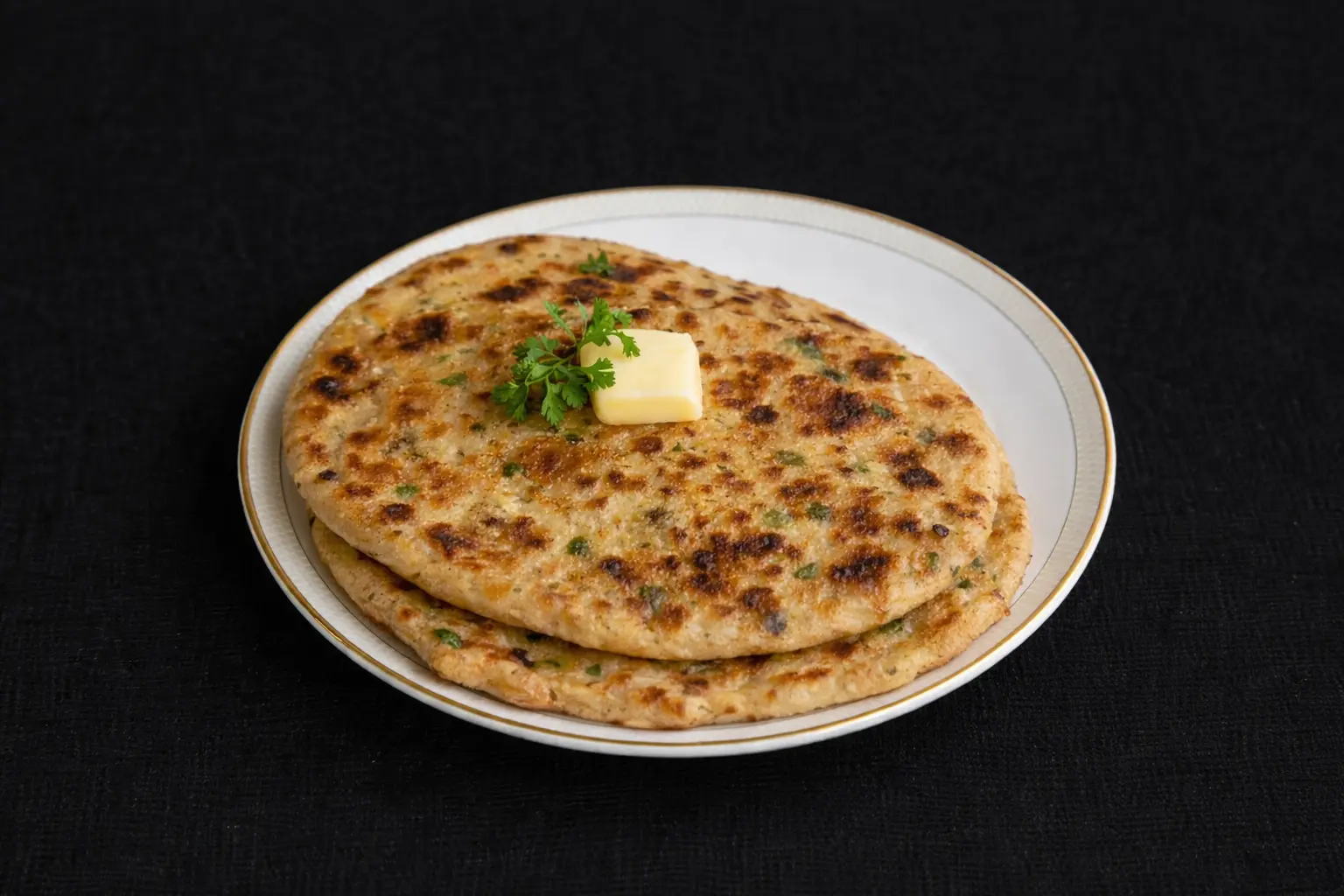 Apna Spicy Hut aloo parantha Winnipeg stuffed Indian flatbread