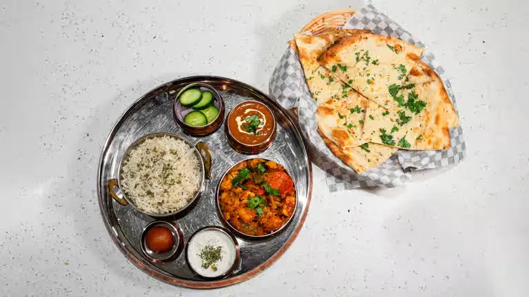 Apna Spicy Hut vegetarian thali Winnipeg complete Indian meal platter